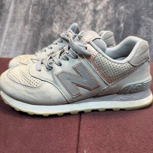 New Balance 574 Sneakers Womens Grey Regular 6.5 Low Top Athletic Running Shoes